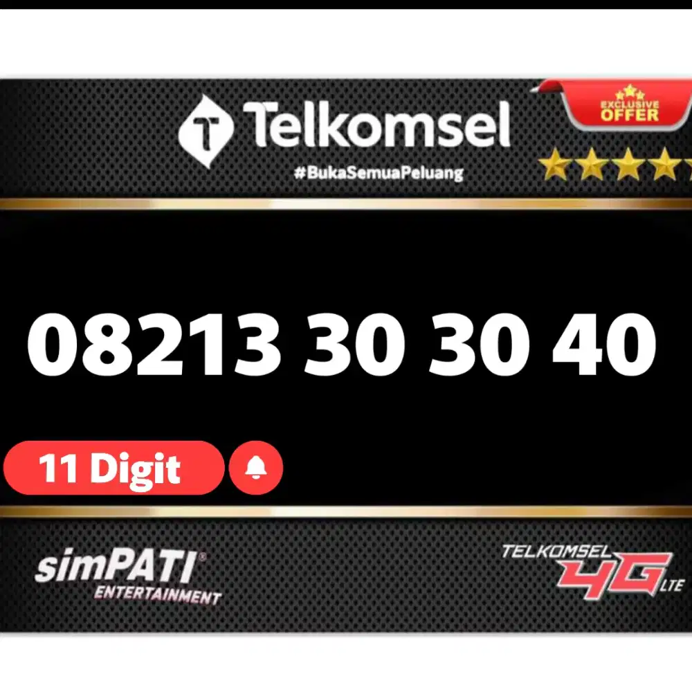 Nomor Cantik Telkomsel Simpati 11 Digit