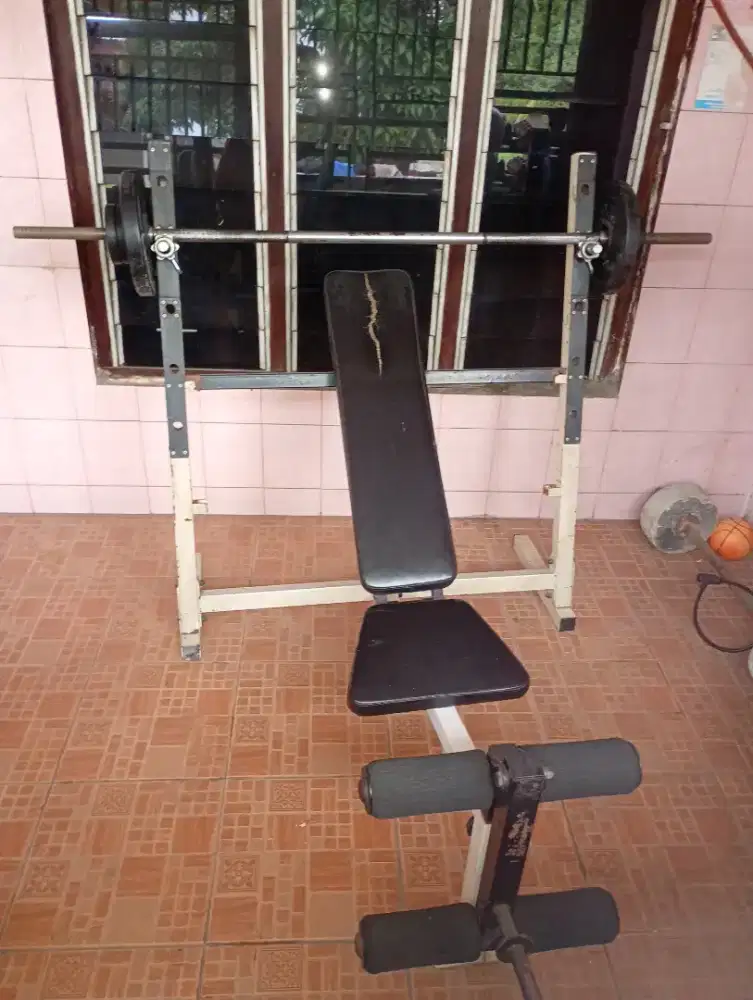 Alat gym Benchpress barbel kettler
