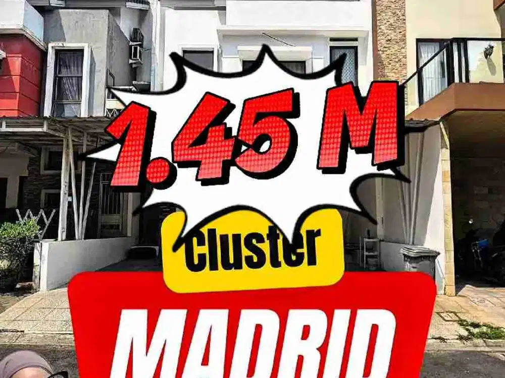 dijual rumah siap huni di Cluster Madrid palem semi karawaci tangerang
