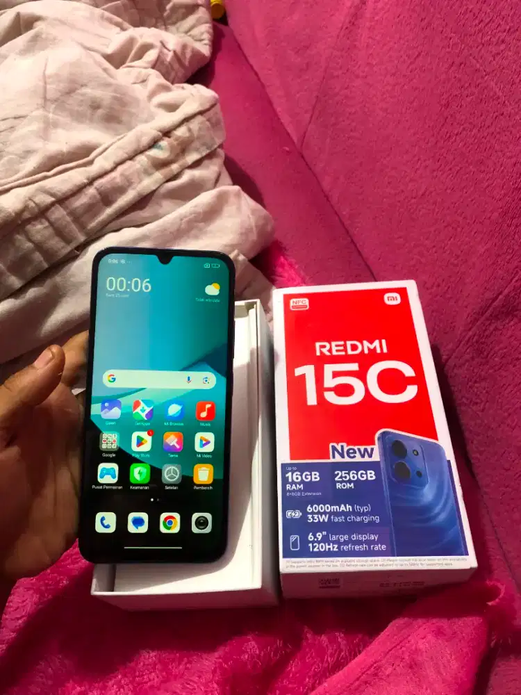 Redmi 15c NFC 8/256 hp dus