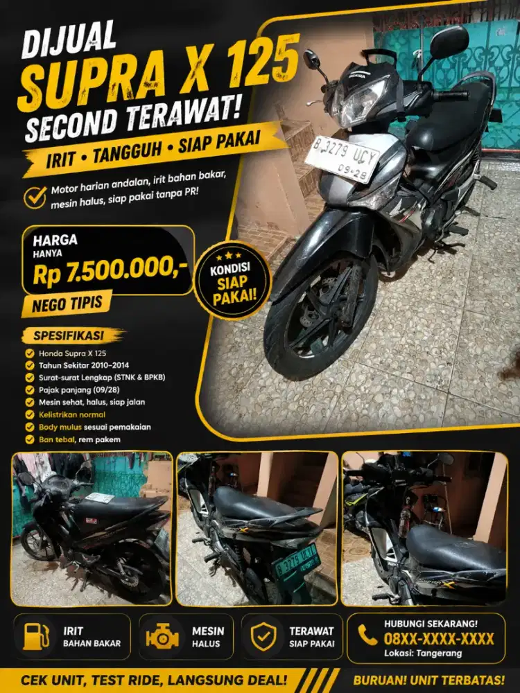 Dijual Supra X 125
