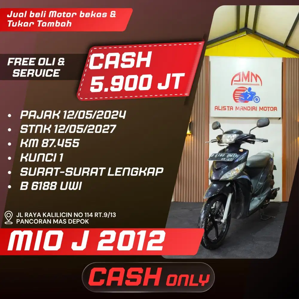 MIO J 2012 CASH ONLY ALISTA