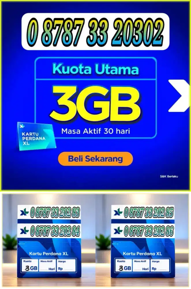 Perdana XL Cantik, Kouta 3Giga