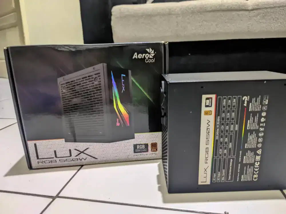 Power supply 550watt 80+ bronze RGB