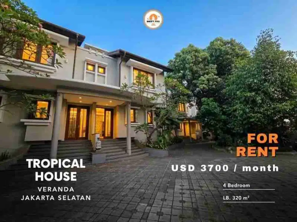 FOR RENT Exclusive Expat Residence in Veranda Cilandak – 4BR Luxury Balinese Home Near JIS & French School