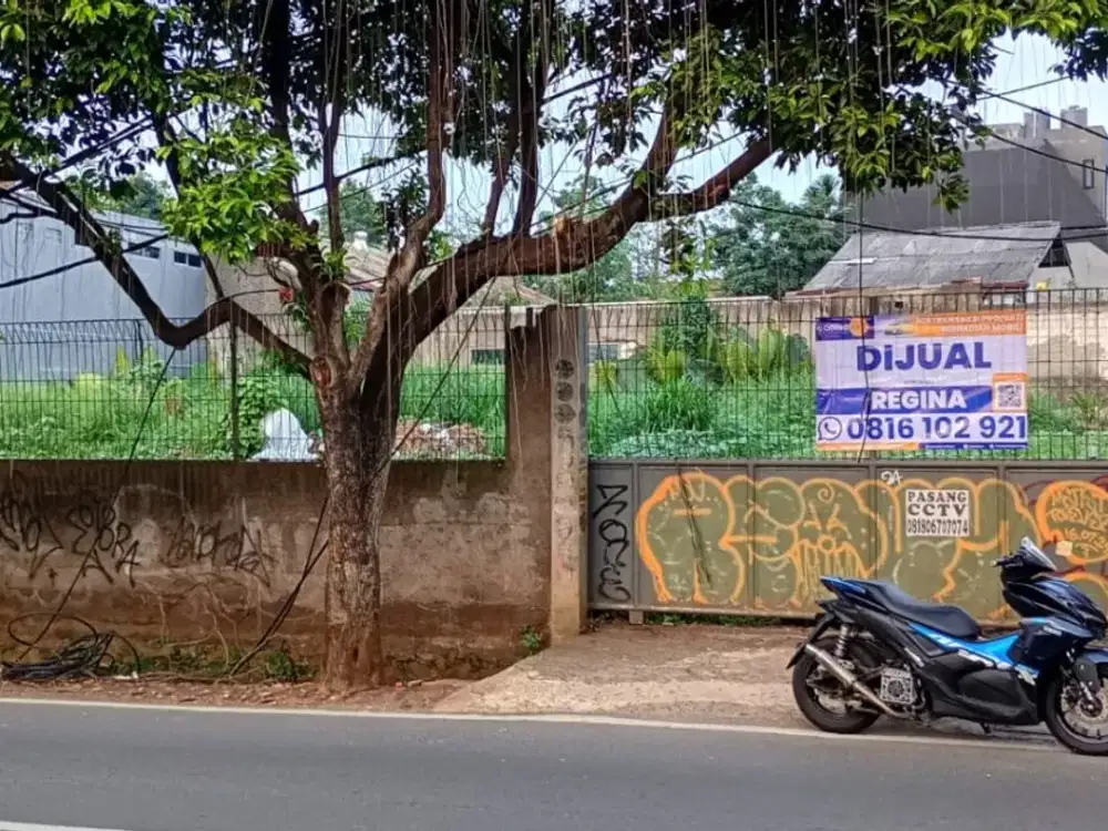 DIJUAL KAVLING PINGGIR JALAN RAMAI @REMPOA PESANGGRAHAN JAKARTA SELATAN UK.918 meter