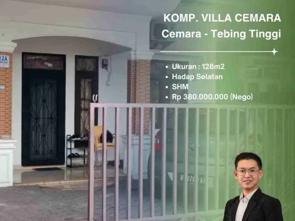 DI JUAL CEPAT RUMAH MURAH DI KOMPLEK VILLA CEMARA - KOYA TEBING TINGGI