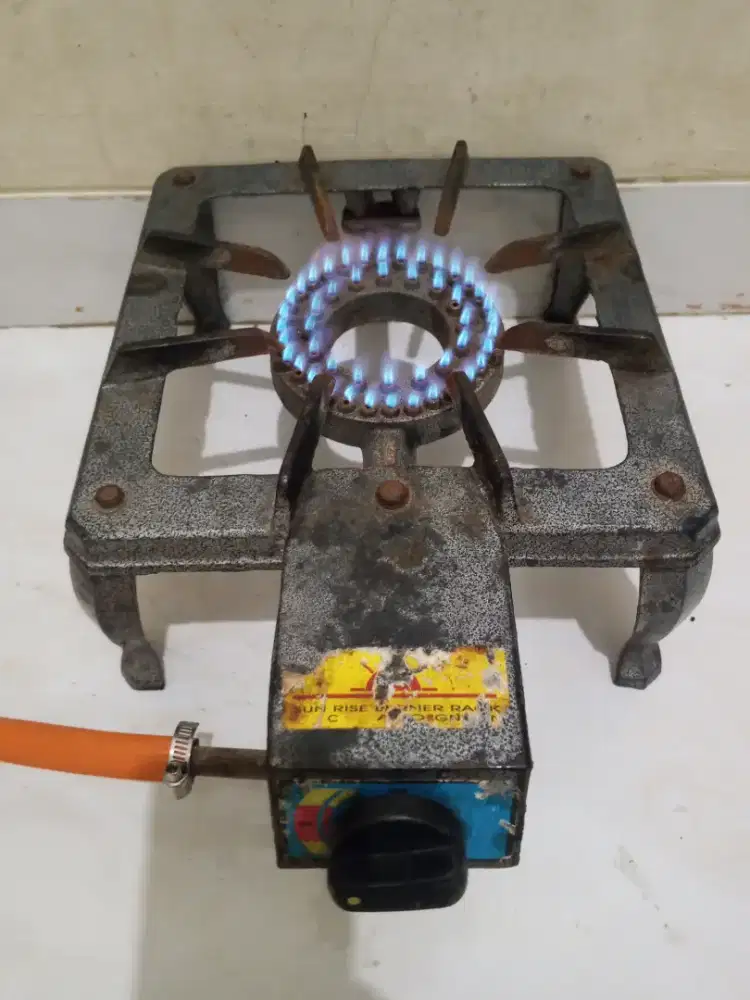 Kompor cor 1 tungku Sun Rise (tanpa selang regulator)