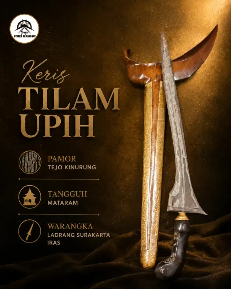 Keris Tilam Upih Pamor Tejo Kinurung Mataram