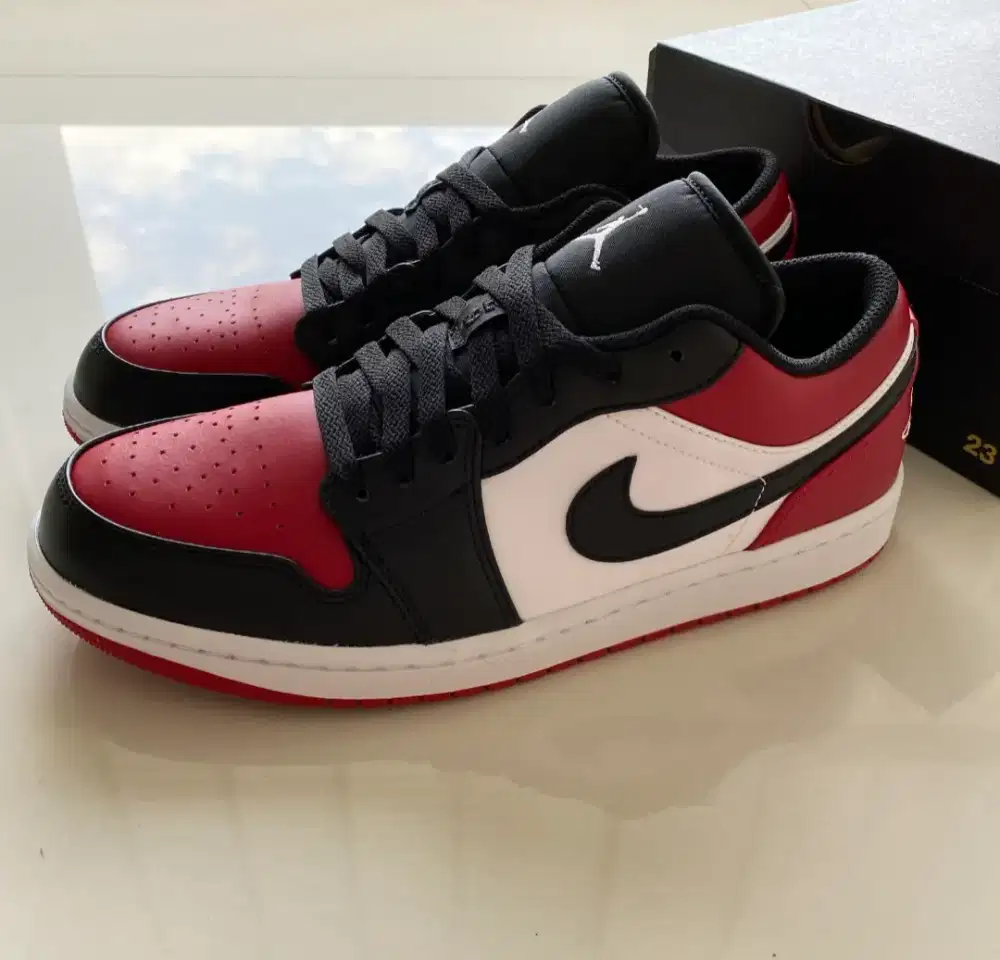 Air Jordan 1 Low Bred Toe 100% Original size 42