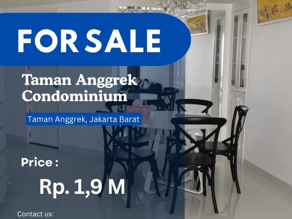 TAMAN ANGGREK CONCOMINIUM SPECIAL PRICE BRAND NEW Unit 2+1BR CITY VIEW*