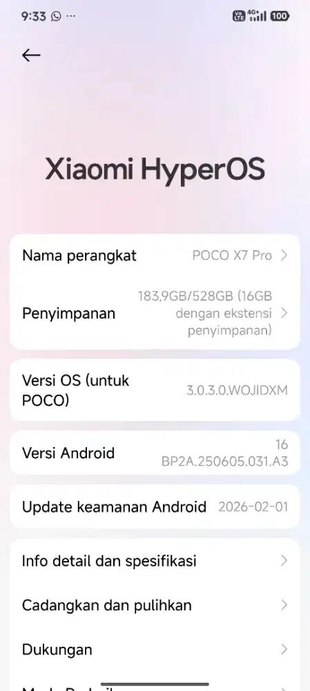 POCO X7 PRO 5G FULLSET MULUS