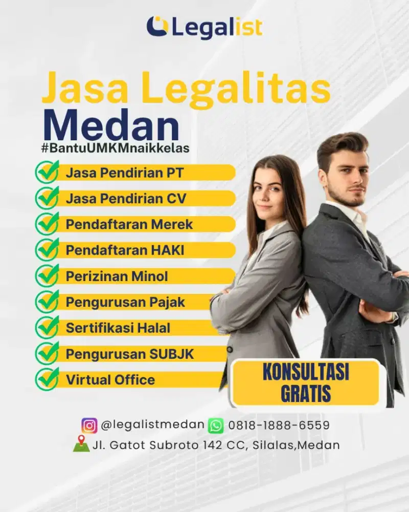 Pendirian badan usaha pt pma cv yayasan izin oss halal merek bpom