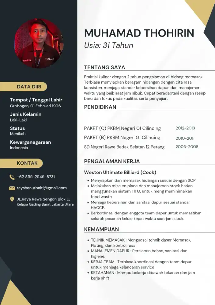 Mencari pekerjaan FnB