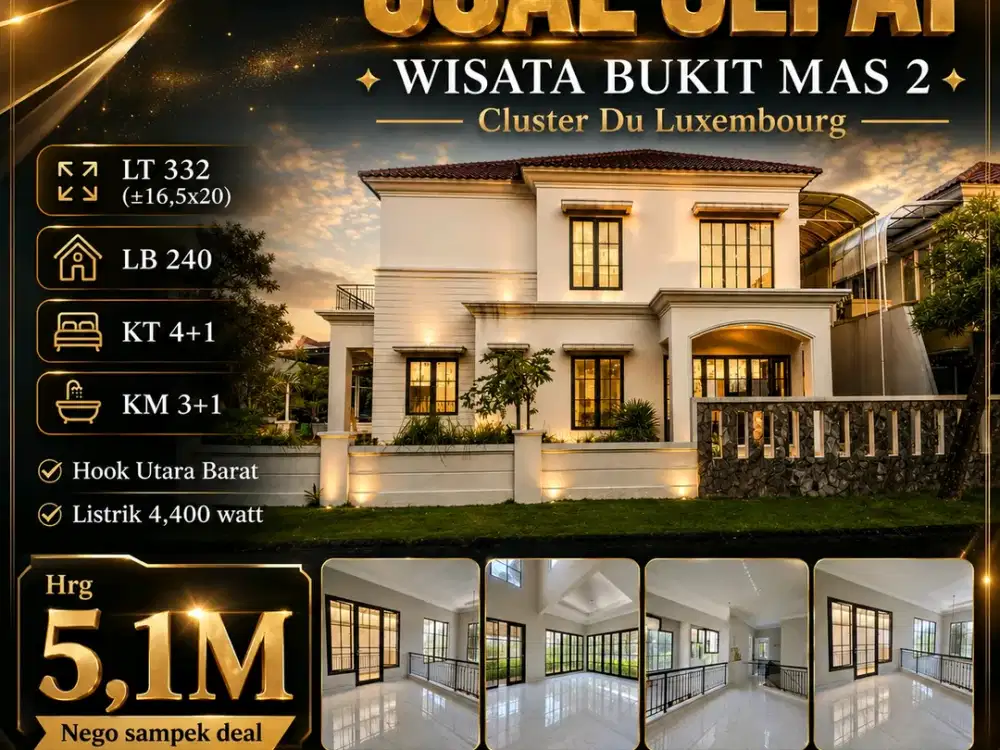 JUAL CEPAT MURAH WISATA BUKIT MAS DKT ROYAL RESIDENCE PRAMBANAN WIYUNG