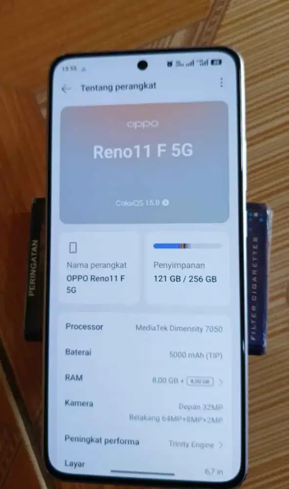OPPO RENO 11F 5G 8/256gb warna unggu lavender