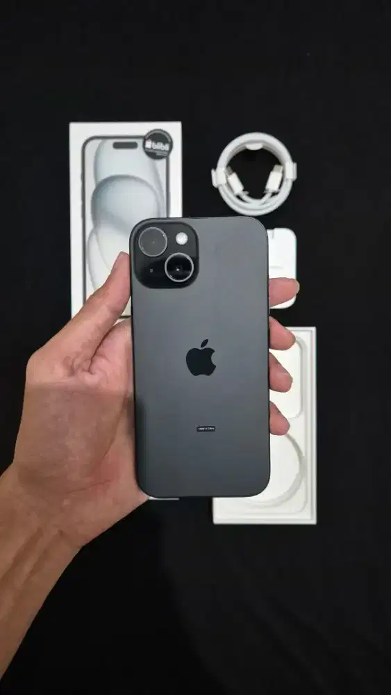 IPhone 15 128GB Black | Baru Buka Dus | Garansi Blibli Care+ Juni 2028