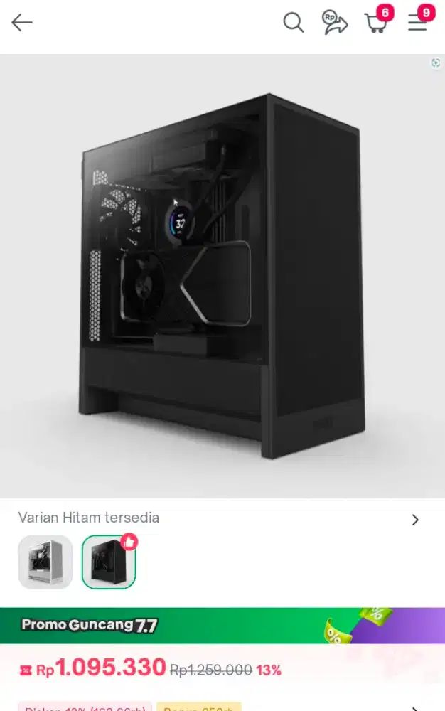 PC Case Casing NZXT H5 BNOB