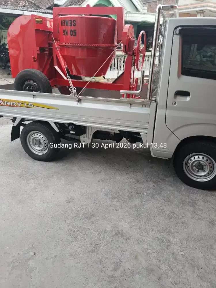 Molen cor 50kg ban mobil komplit diesel siap pakai