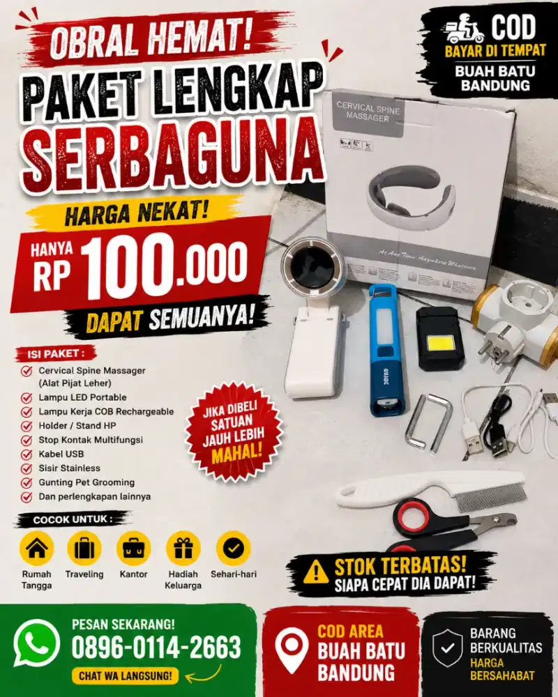 Obral Hemat Borongan Paket Super Lengkap Serbaguna Murah Meriah Mantap