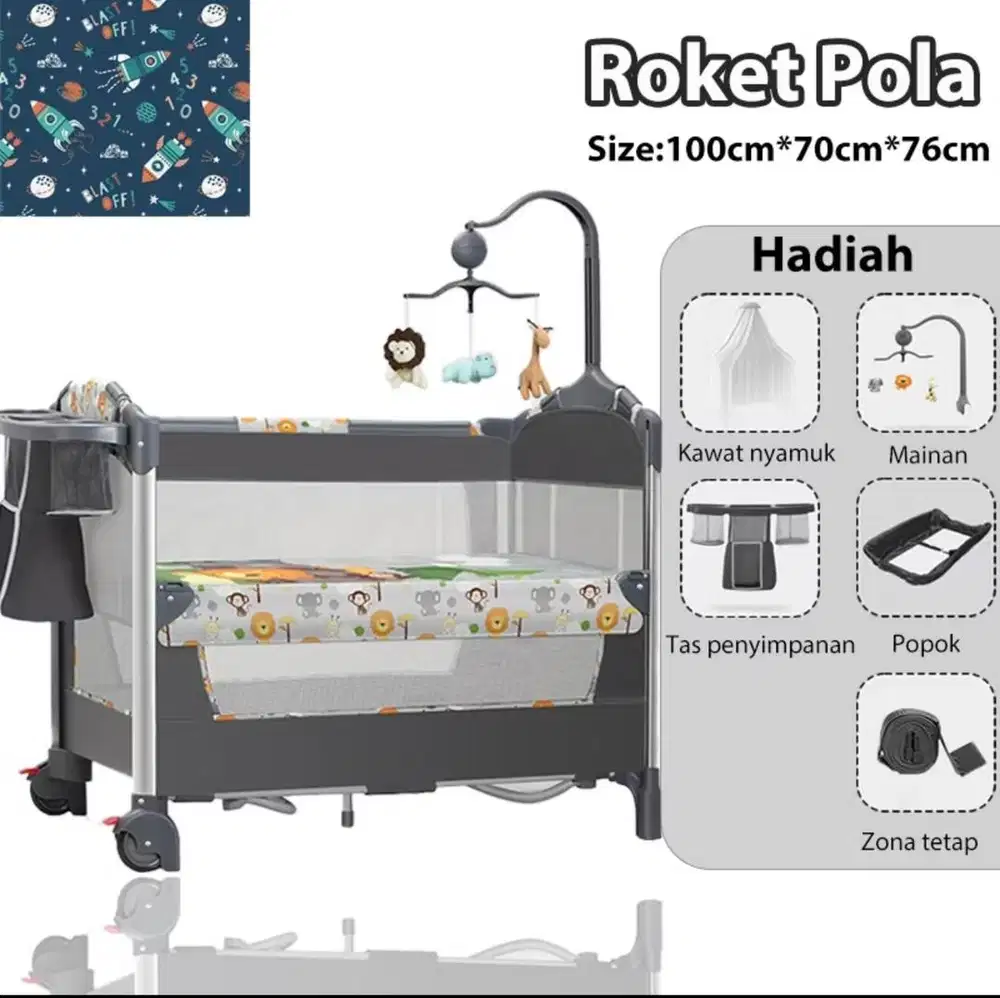 Tempat Tidur Bayi Fleksibel Baby Cribs Baby Box