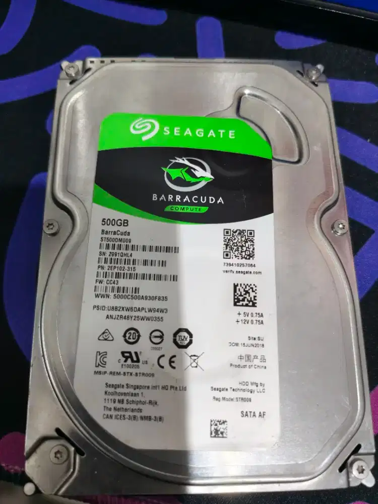 Hardisk 500gb dan 250gb dijual sepaket murah saja