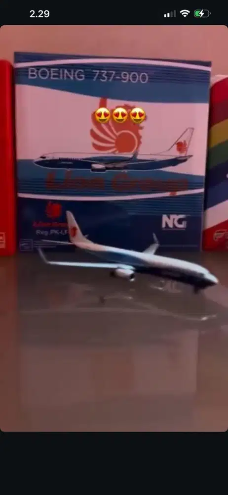 Miniatur Pesawat airshop bjm