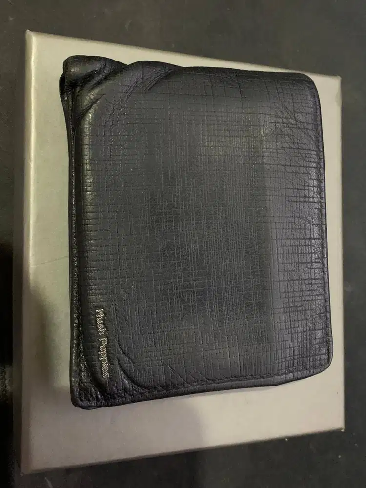 DOMPET HUSH PUPPIES LEATHER BLACK