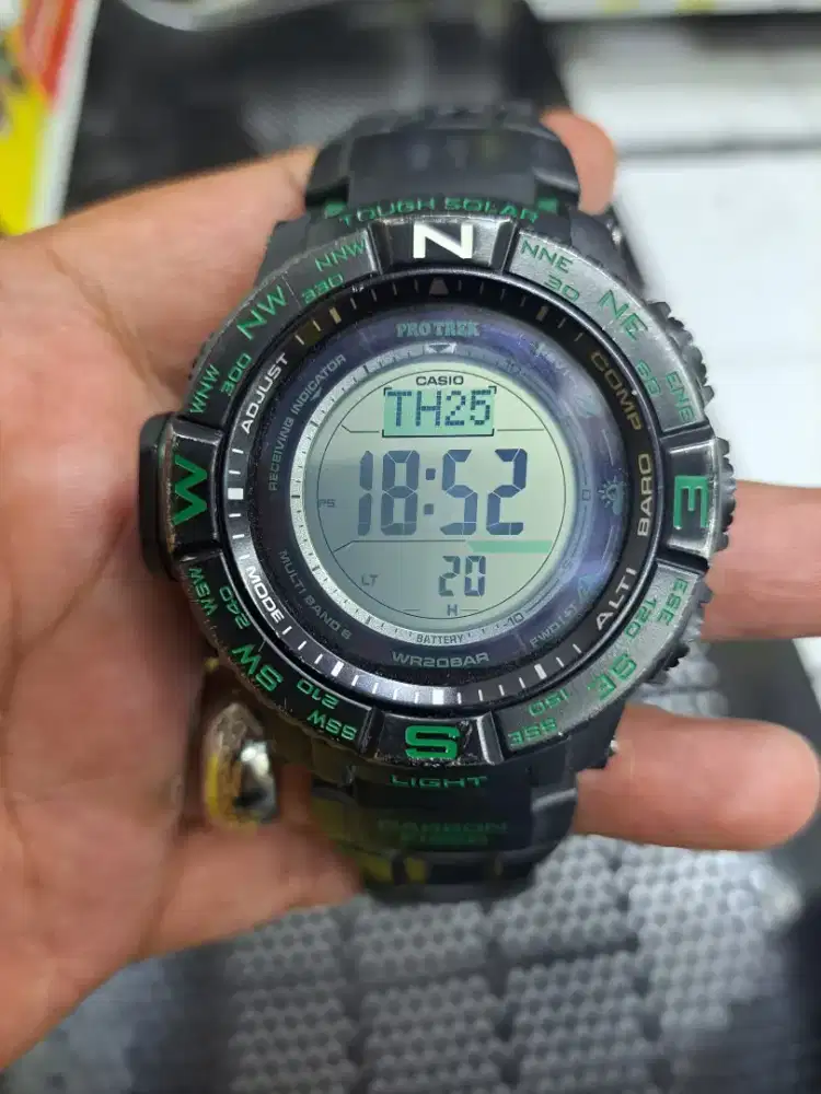 Jam tangan casio protrek prw s 3500 carbon