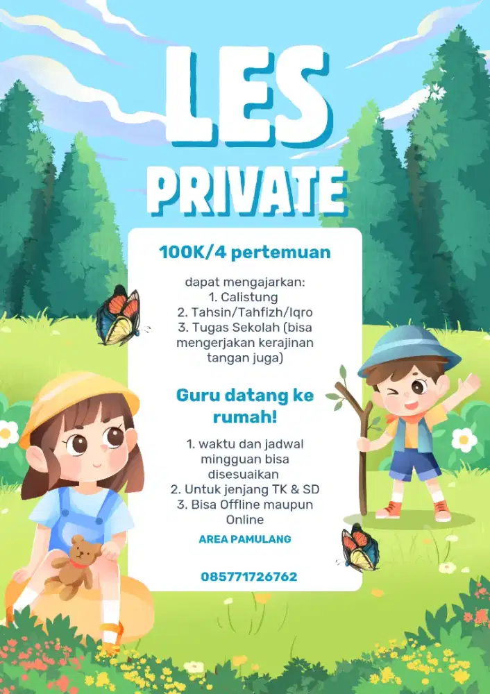 Guru Les Privat TK dan SD