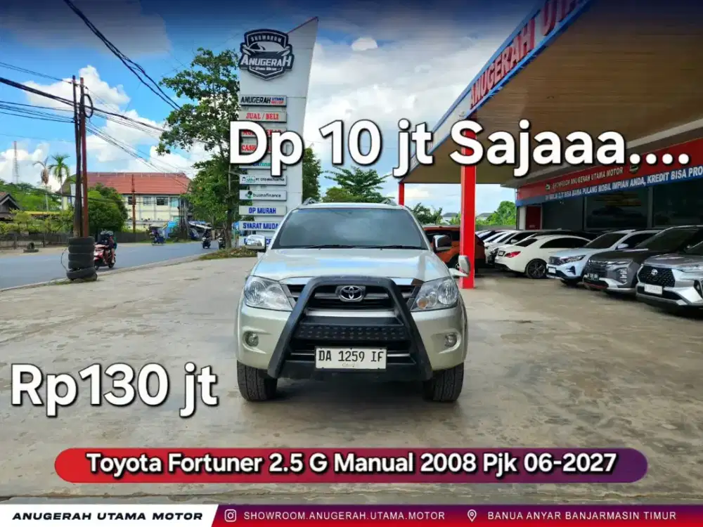Dp10jt Fortuner 2.5 G Solar 2008 Manual istimewa