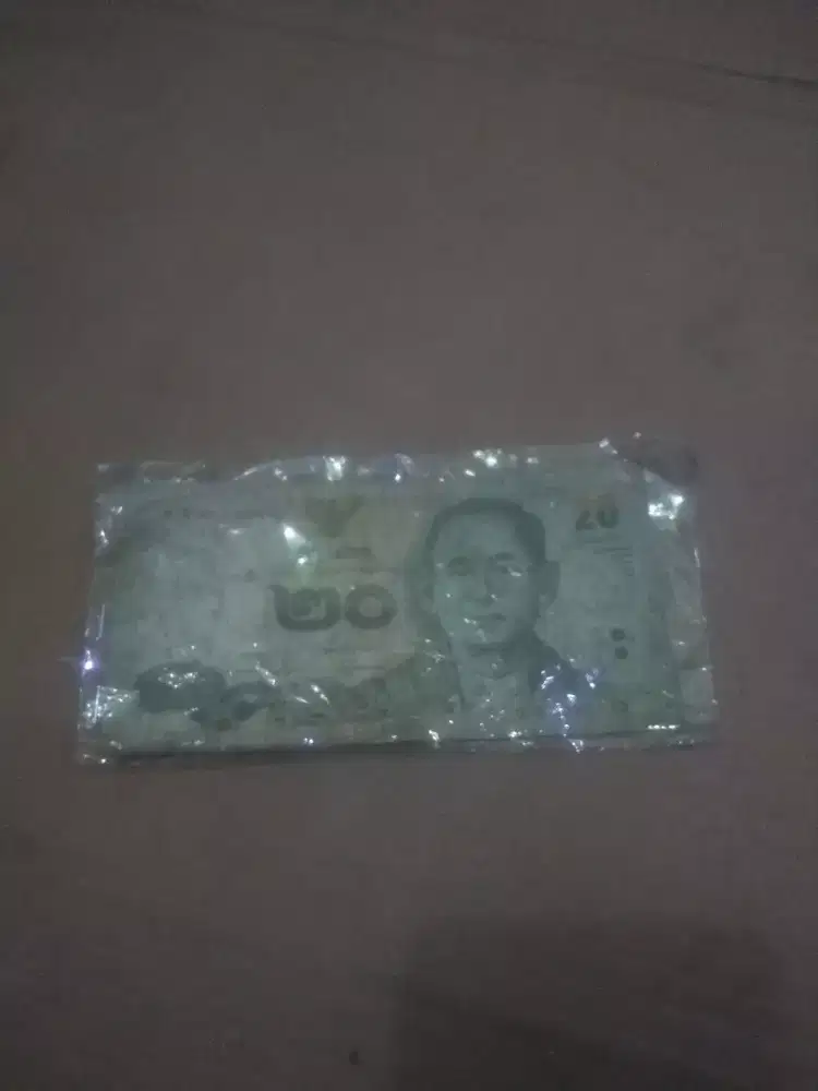 Uang kertas Thailand 20 bath