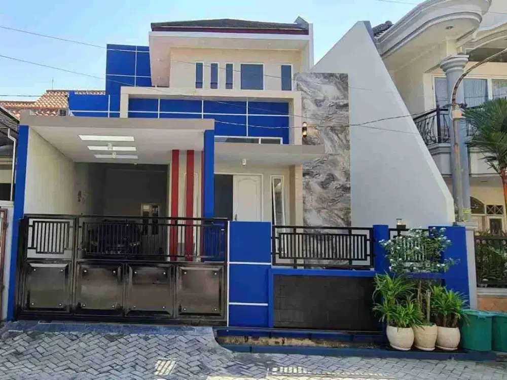 jual rumah cantik 2 lantai di karah Ketintang Surabaya