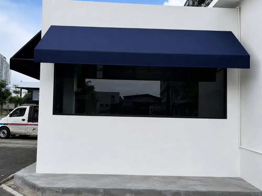 kanopi kain awning warna biru gratis survei se jabodetabek