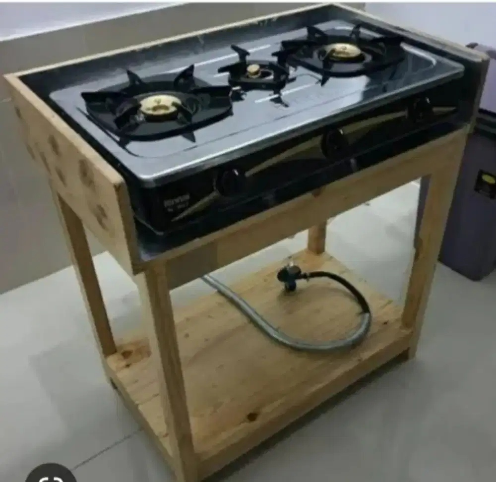 Meja kompor jati belanda