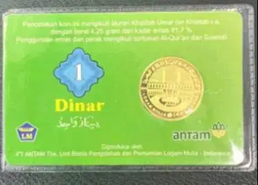 koin dinar emas 4,25gr 22 karat siap mahar kawin koleksi investasi top