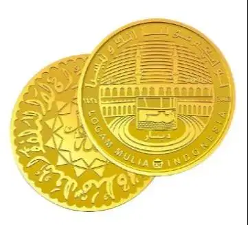koin dinar emas 4,25gr 22 karat layak mahar kawin koleksi investasi ok