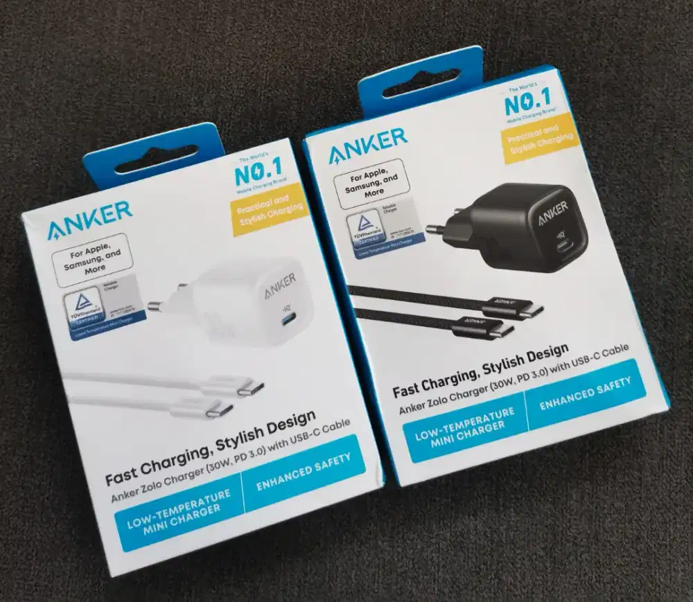 Charger Anker 30W + kabel c to c