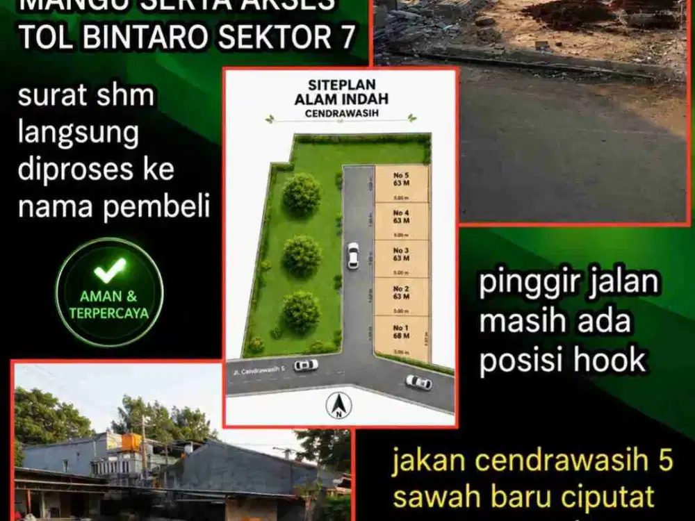 dijual tanah pinggir jalan raya coco ubtuk usaha