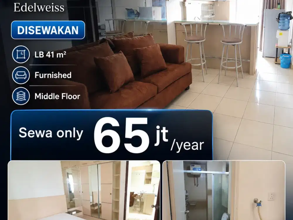 Siap Huni! Apartemen Mediterania Garden 2 BR Full Furnished – View City Lokasi Super Strategis Book Now!