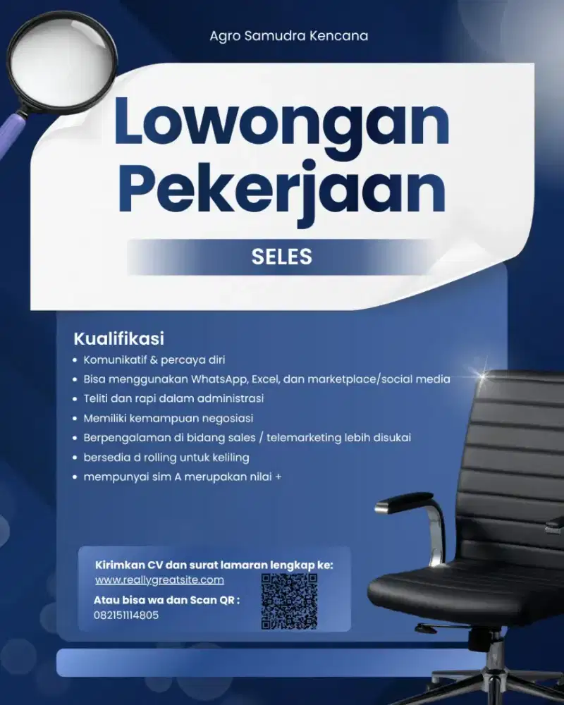 Lowongan kerja Sales