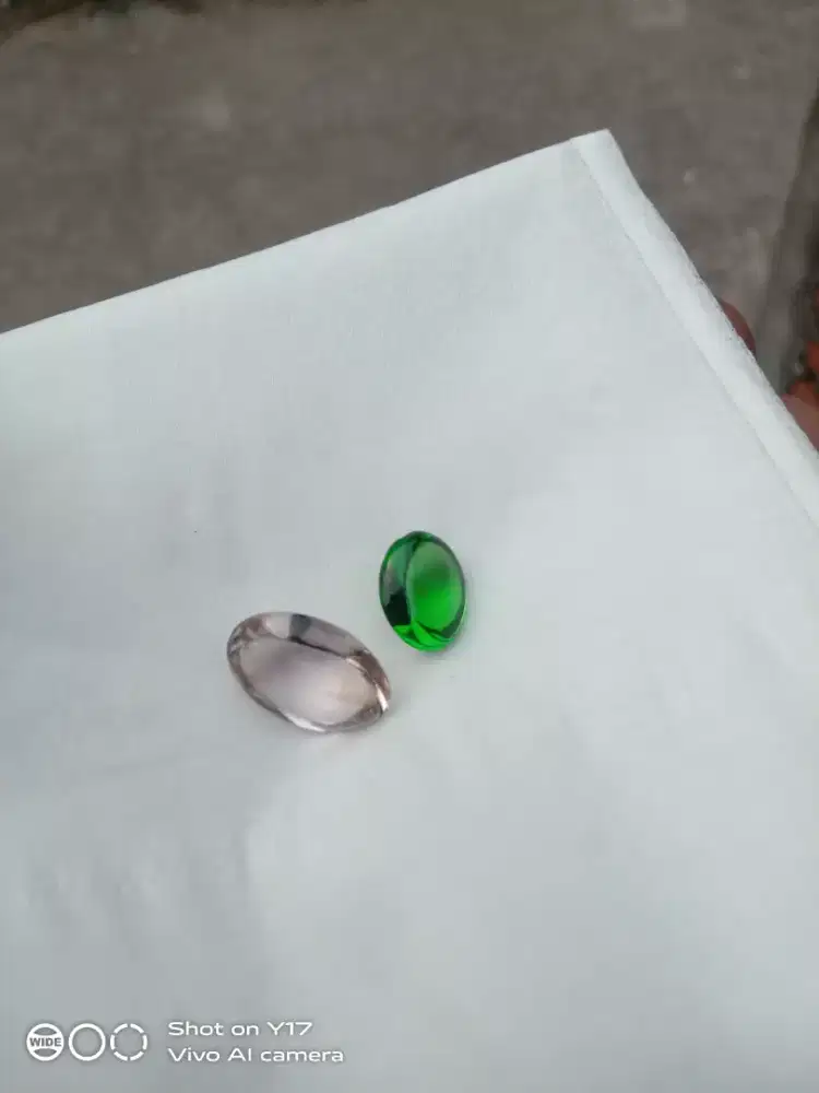 Kecubung & prasiolite Kinyang ijo