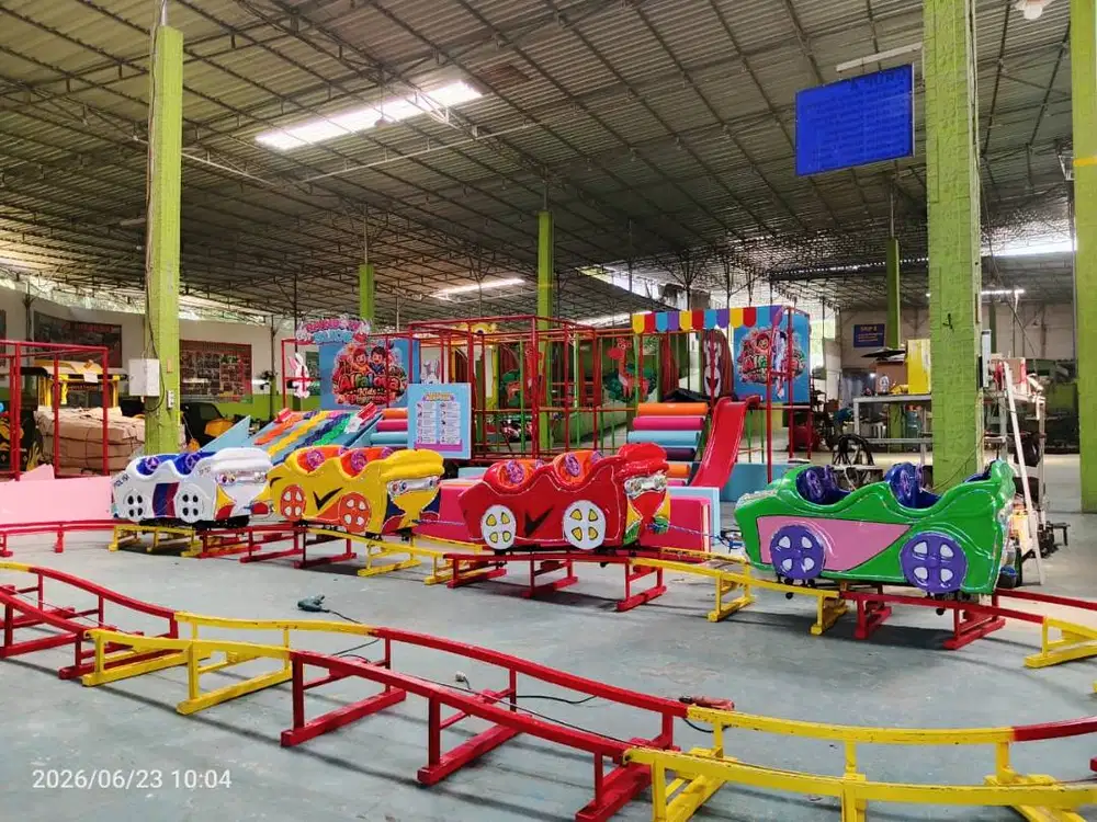 Minicoaster Naik Turun 4 Gerbong Kapasitas 16 Anak Siap Pakai