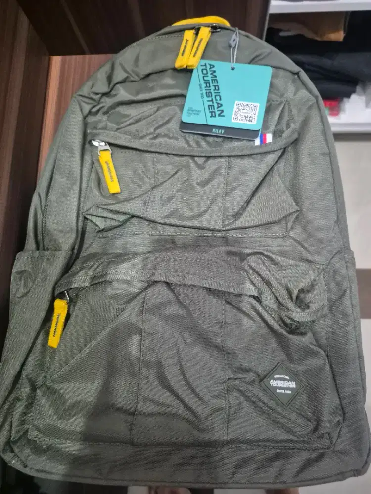 Tas backpack American tourister Riley forest green. Brand New