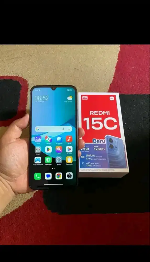Redmi 15 ram 8/256 pullset no minus mulus