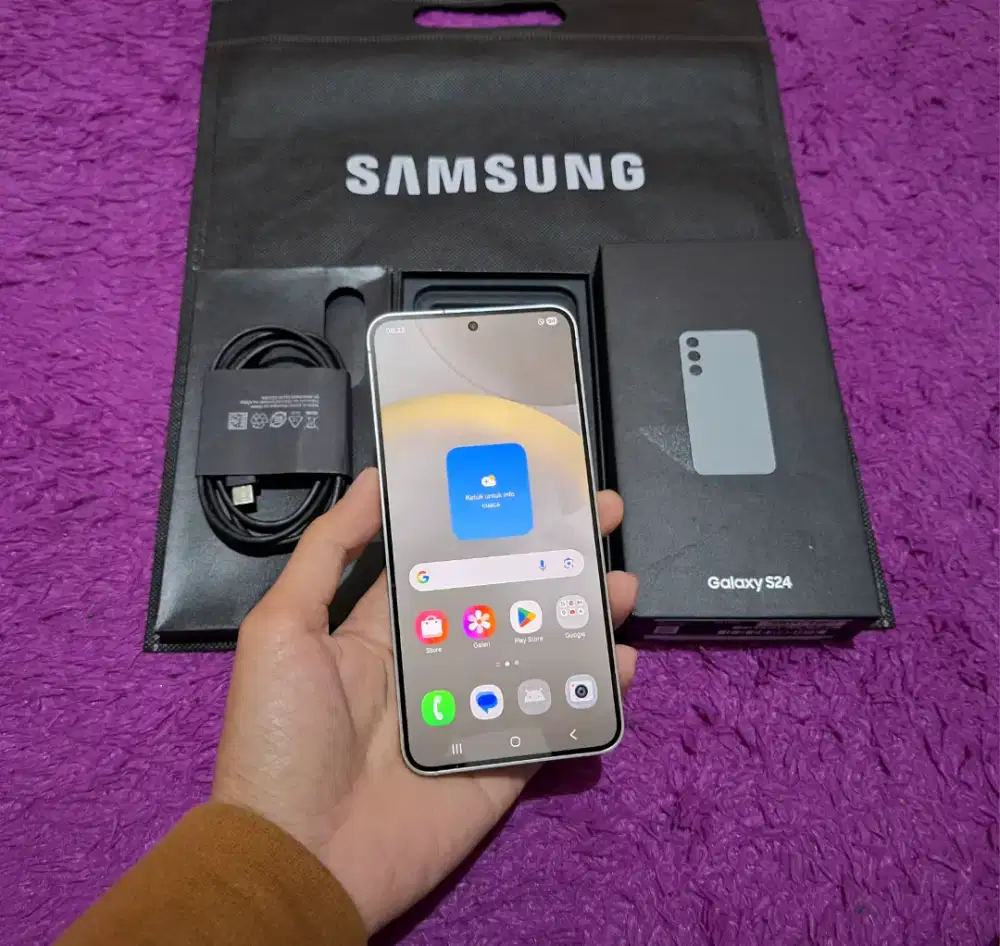 Samsung S24 basic 8/256 GB Fullset Mulus