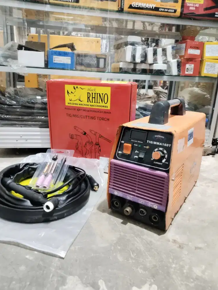 MESIN LAS TIG BEKAS 160A ARGON 1 PHASE  DAESUNG LISTRIK IGBT DC