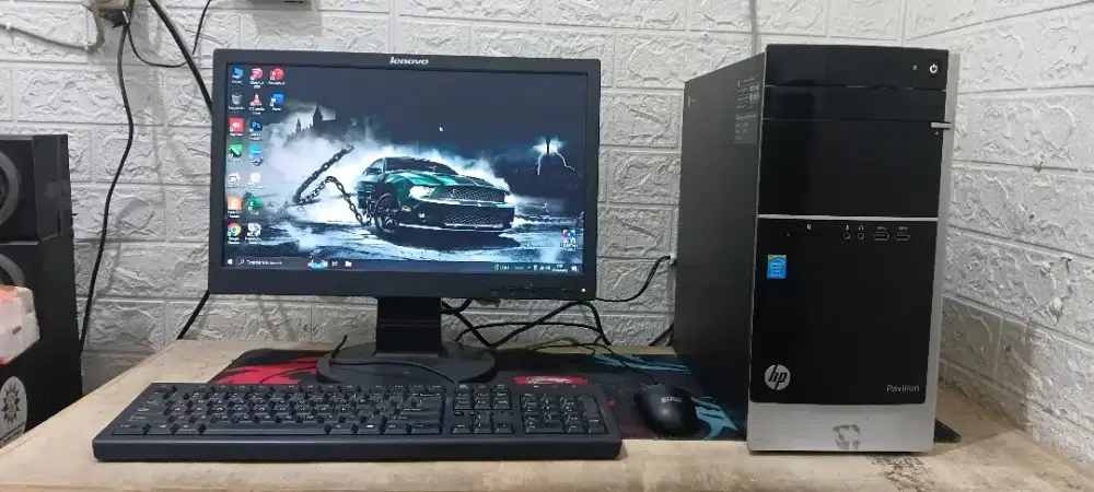 Komputer Lengkap HP Pavilion Wifi Siap Pakai