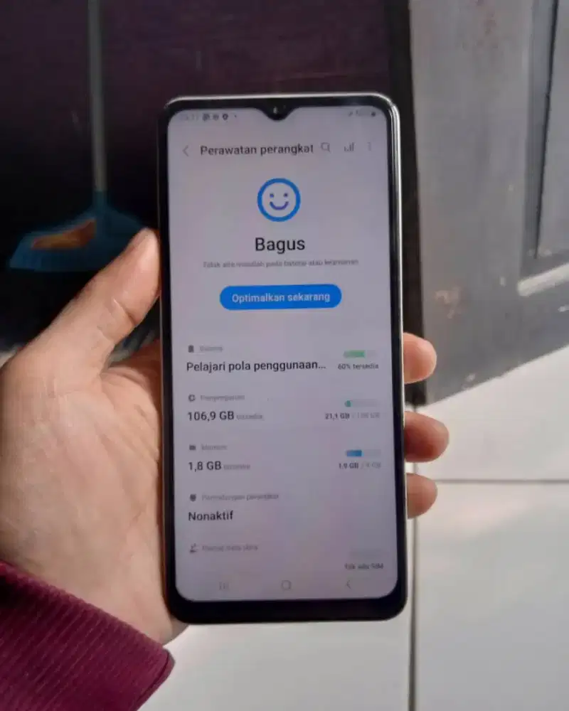 Samsung A12 min pemakaian