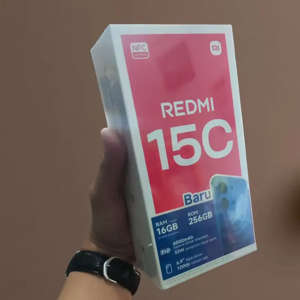 XIAOMI REDMI 15C 8GB/256GB BARU SEGEL BOX GARANSI RESMI